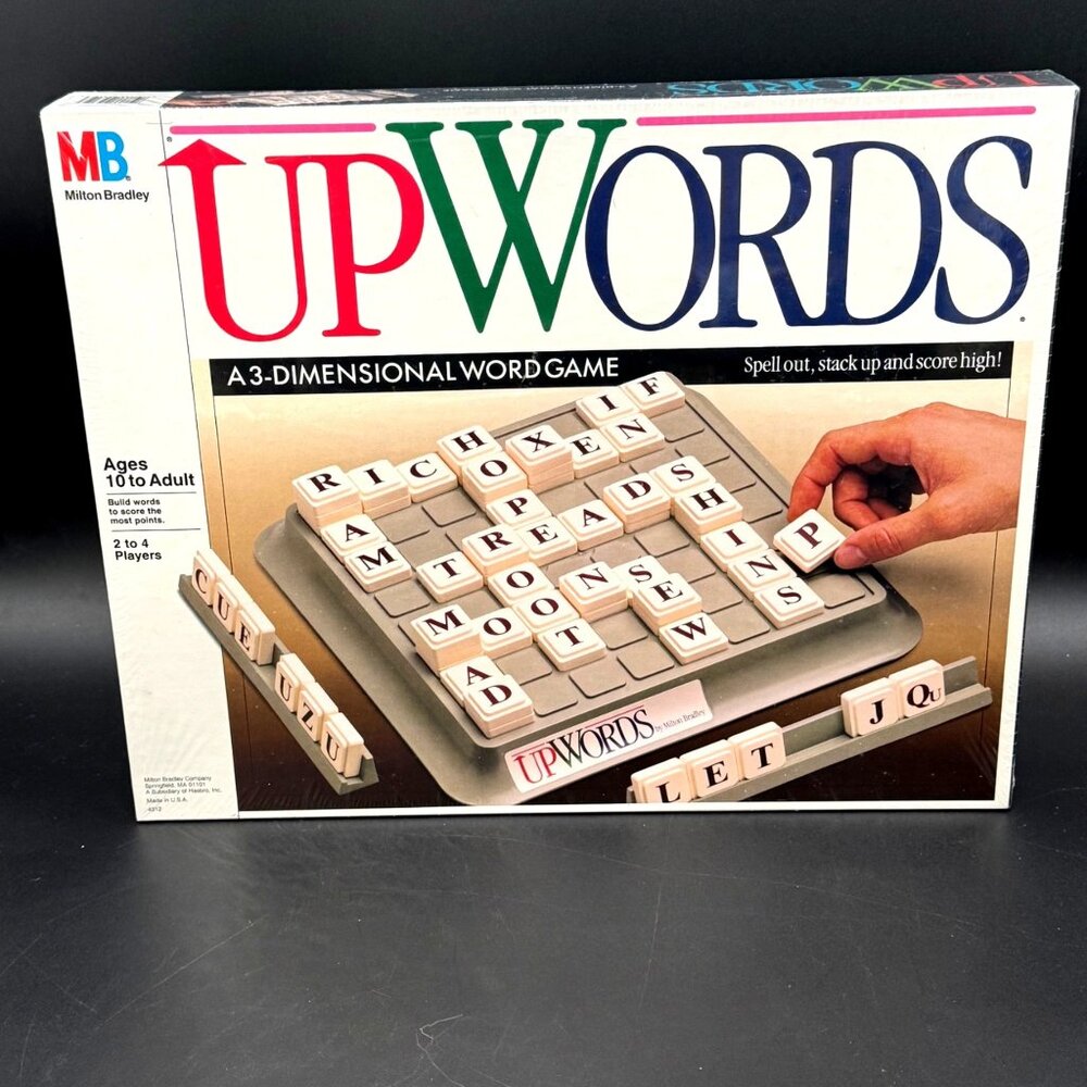 Vintage Upwords  A 3-Dimensional Word Game Milton Bradley 1988 New